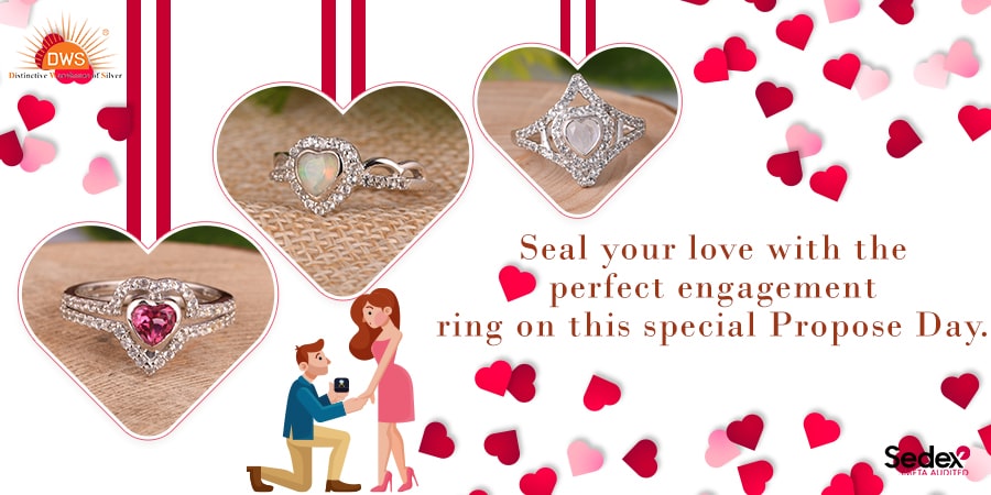 Seal your love with the perfect engagement ring on this special Propose Day